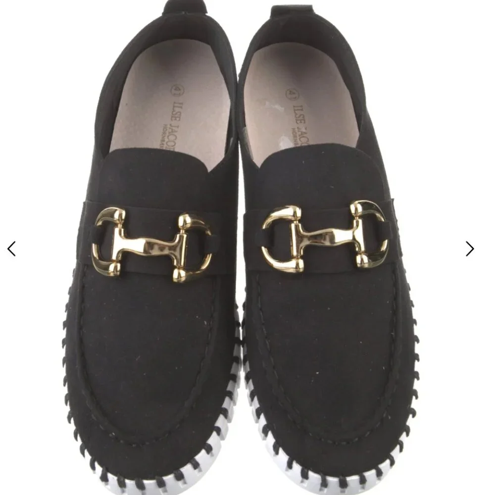 Ilse Jacobsen Tulip 3874 Sneaker Black/White 11/41 - Picture 2 of 5